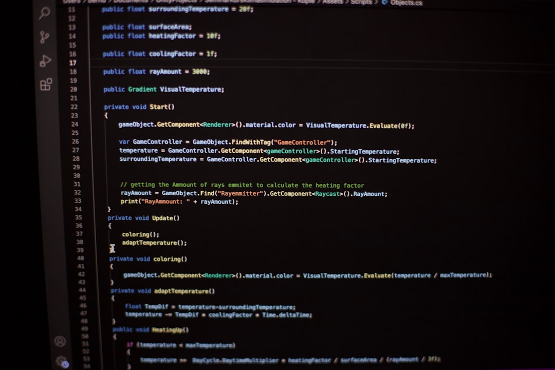 a computer screen with a bunch of lines on it
