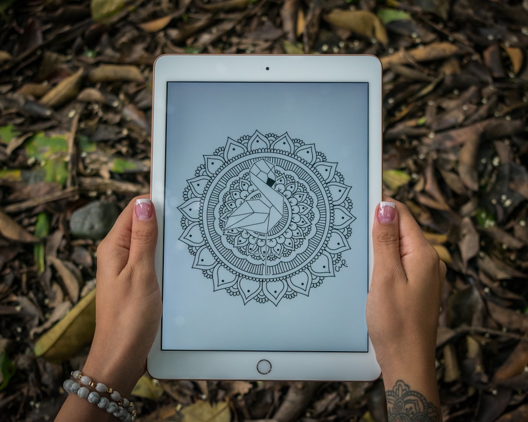 white iPad Pro