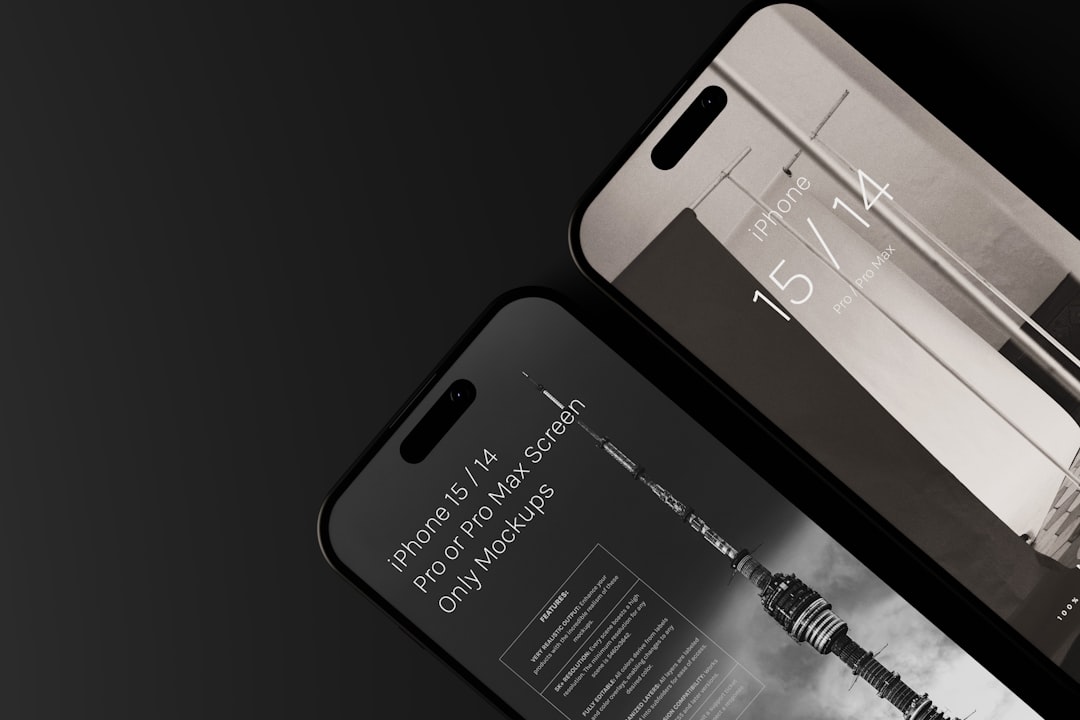a cell phone with an advertisement on the back of it